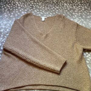 Brown knit sweater
